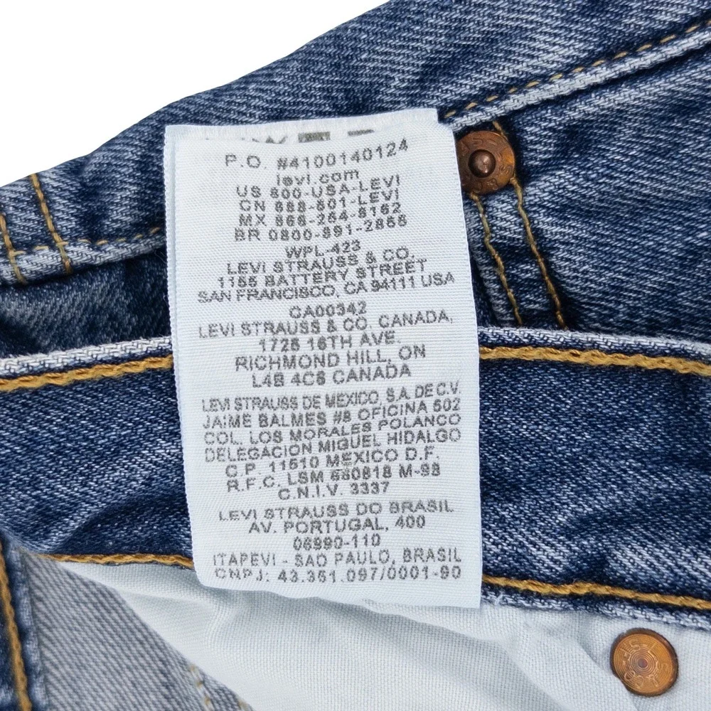 VTG NWT Deadstock Levis Mens‎ 38x30 501 Original Fit Jeans Blue Button Fly Y2K